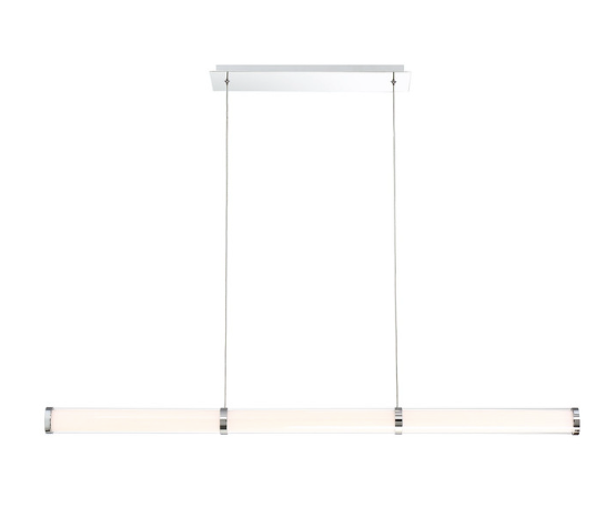 Eurofase Lighting 35683-018 Shaw 36" Wide LED Linear Chandelier, Color Temperature 3000K, Wattage 27W, Chrome Finish