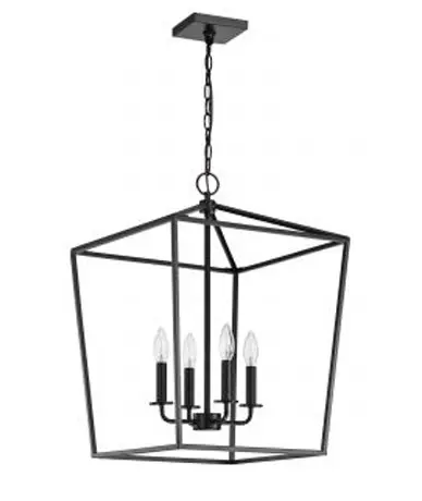 Nuvo 60-7951 Emma Small Pendant Fixture w/o Bulbs, 4-Light, Voltage 120V, Dark Bronze