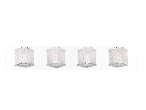Eurofase Lighting 35720-010 Belgroue 28 Inch. 4 Lights LED Vanity Light Chrome Finish