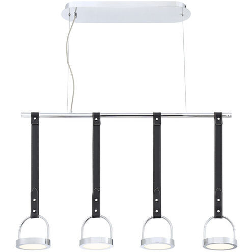 Eurofase Lighting 35901-013 Lappin LED 6 inch Chrome Chandelier Ceiling Light