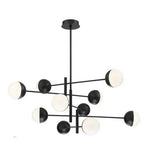 Eurofase Lighting 35920-021 49.75-in 50W Round LED Chandelier, Dim, 2500 lm, 120V, 4000K, Black Finish