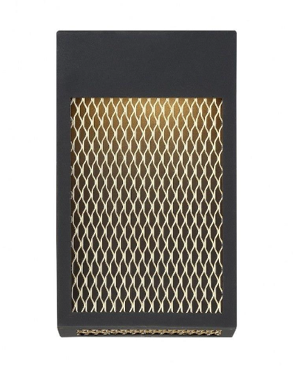 Eurofase Lighting 35927-013 Coop LED 7 inch Sand Black Wall Sconce Wall Light, Large