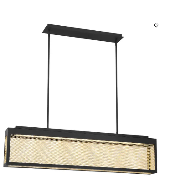 Eurofase Lighting 35930-013 36W Sand Black LED Rod Chandelier Light