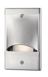 Eurofase Lighting 36038-015 2.2W Vertical Scoop Trim LED Step Light, Brushed Nickel Finish