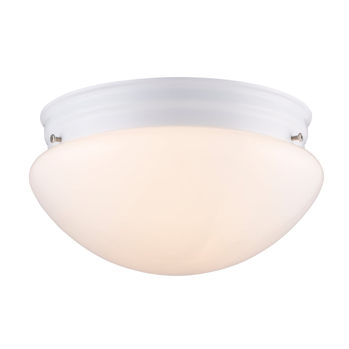 Trans Globe Lighting 3620 WH Dash 2 light white flush mount ceiling light on