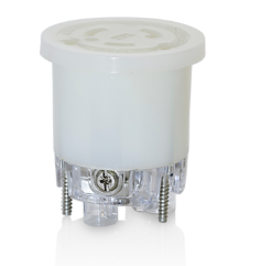 Leviton 27W47-IN 20A, 125V NEMA L5-20R, 2P, 3W, Replacement Interior for Locking Connector, For use w/ Wetguard device only