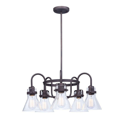 Maxim Lighting 26117CDPC Seafarer 5 Light 23.75 Inch Polished Chrome Chandelier Ceiling Light