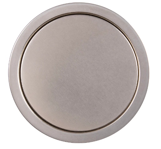 Lew Electric PUR20GD-NS Round Kitchen Pop Up Outlet, GFCI, Nickel