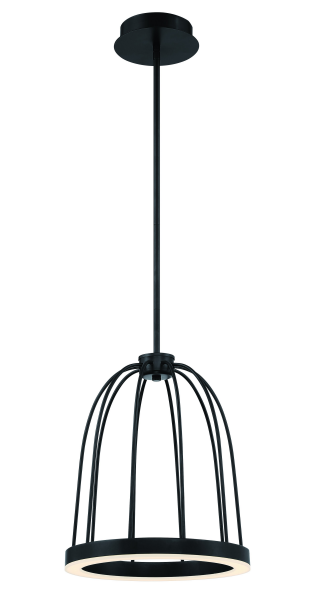 Eurofase Lighting 37870-012 Bura LED 12 inch Black Pendant Ceiling Light
