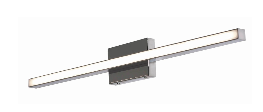AFX Lighting BARV1803L30D1PC Barlow 18 Inch LED Bath Vanity Light In Polished Chrome With Frosted Acrylic Diffuser