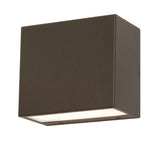 AFX Lighting DKTW050410L30D2BZ Dakota 4 Inch Tall LED Outdoor Wall Sconce In Bronze With Frosted Glass Diffuser