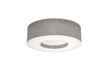 AFX Lighting MCF1524MB-GY Montclair 2 Light 12 Inch Drum Flush Mount In Grey With White Bottom Acrylic Diffuser