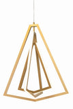 AFX Lighting GNAP27L30D1GD Gianna 27 Inch LED Pendant In Gold With White Acrylic Diffuser