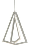 AFX Lighting GNAP15L30D1SN Gianna 13 Inch LED Pendant In Satin Nickel With White Acrylic Diffuser