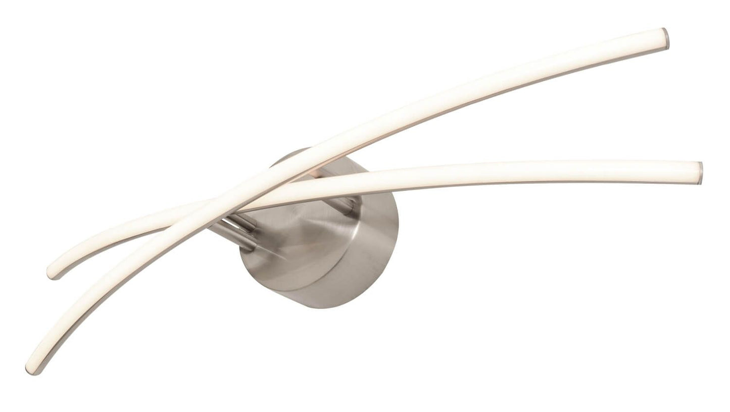 AFX Lighting LCKV2405L30D1SN Lock 24 Inch LED Bath Vanity Light In Satin Nickel With White Acrylic Diffuser