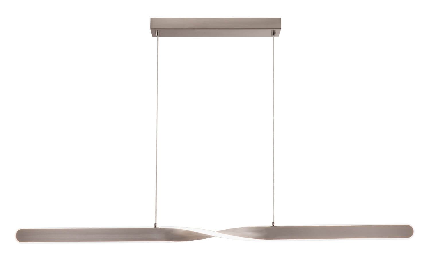 AFX Lighting TWTP48L30D1SN Twist 48 Inch LED Linear Light In Satin Nickel With White Acrylic Diffuser