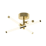 AFX Lighting RSKF1616L30D1SB Rusnak 16 Inch Flush Mount In Satin Brass With White Acrylic Diffuser