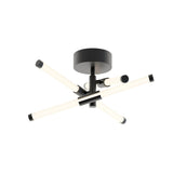 AFX Lighting RSKF1616L30D1BK Rusnak 16 Inch Flush Mount In Black With White Acrylic Diffuser