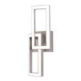 AFX Lighting SIAS0717LAJUDNP Sia 17 Inch Tall CCT LED Wall Sconce In Painted Nickel With White Acrylic Diffuser