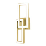 AFX Lighting SIAS0717LAJUDGD Sia 17 Inch Tall CCT LED Wall Sconce In Gold With White Acrylic Diffuser