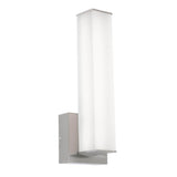 AFX Lighting TADS0514LAJMVSN Tad 14 Inch Tall CCT LED Wall Sconce In Satin Nickel With Frosted Acrylic Diffuser