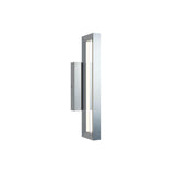 AFX Lighting LEMW0518LAJUDNP Liam 18 Inch Tall CCT LED Outdoor Wall Light In Painted Nickel With White Acrylic Diffuser