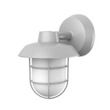 AFX Lighting ODEW0709LAJENTG Odell 9 Inch Tall CCT LED Outdoor Wall Light In Textured Grey With White Polycarbonate Diffuser