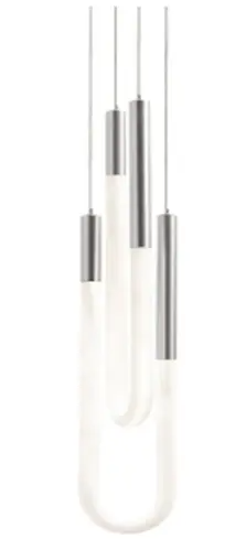 AFX Lighting ADEP0606LAJUDSN Adel LED 4 inch Pendant Ceiling Light, Lumens 1860Lm, Wattage 22W, Voltage 120-277, Satin Nickel Finish