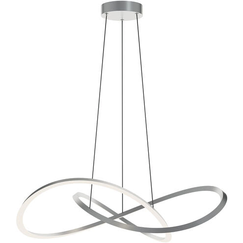 AFX Lighting CLSP32LAJUDSN Celeste 32" LED Pendant, Wattage 40W, Multi-Color Temperature, Voltage 120-277V, Satin Nickel