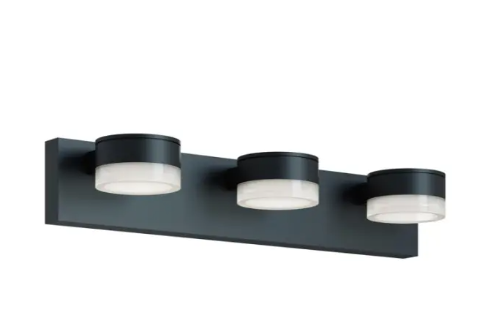 AFX Lighting EMAV2404LAJUDBK Emma 24" LED Vanity Light, Wattage 23W, Multi-Color Temperature, Voltage 120-277V, Black