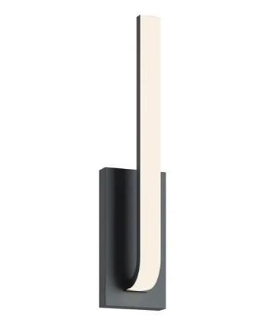 AFX Lighting LMNS0420LAJD1BK Lumina 20" LED Wall Sconce, Wattage 14W, Multi-Color Temperature, Voltage 120V, Black