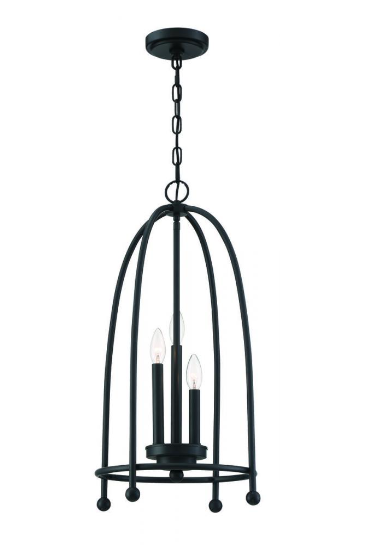 Eurofase Lighting 37988-024 Tesia 3 Light 14 inch Black Pendant Ceiling Light