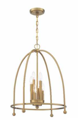 Eurofase Lighting 37991-017 Tesia 20" Ceiling Pendant 6-Light, Brass Finish