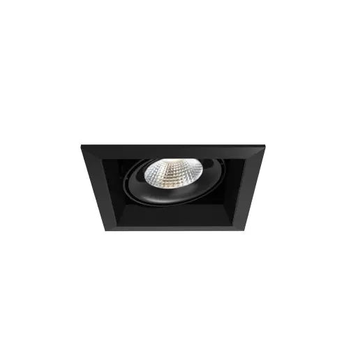 Eurofase Lighting TE131LED-30-2-01 7-in LED Recessed Downlight, Flood, Dimmable, Lumens 2500Lm, Color Temperature 3000K, Wattage 26W, Voltage 120V, Black Finish
