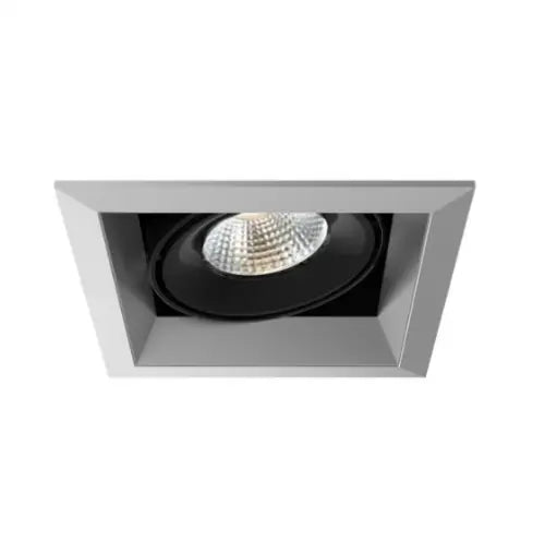 Eurofase Lighting TE131LED-30-4-0N 7-in LED Recessed Downlight, 1-Light, 40°, Color Temperature 3000K, Wattage 26W, Voltage 120V, Platinum/Black