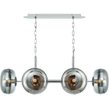 Eurofase Lighting 38130-022 Nottingham 6 Light 21 inch Nickel Chandelier Ceiling Light