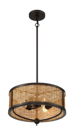 Eurofase Lighting 38159-015 Comparelli 3 Light 16" Wide Drum Chandelier Light