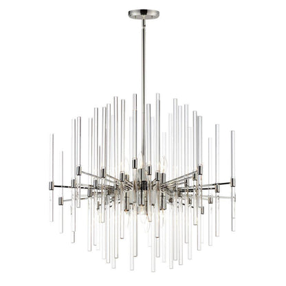 Maxim Lighting 38406CLPN Divine 8 Light 29.5 inch Polished Nickel Pendant Chandelier Ceiling Light