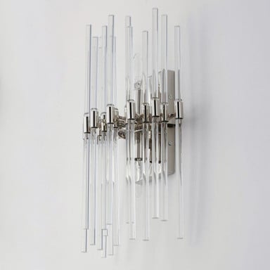 Maxim Lighting 38409CLPN Divine 2 Light Polished Nickel Wall Sconce Side Profile