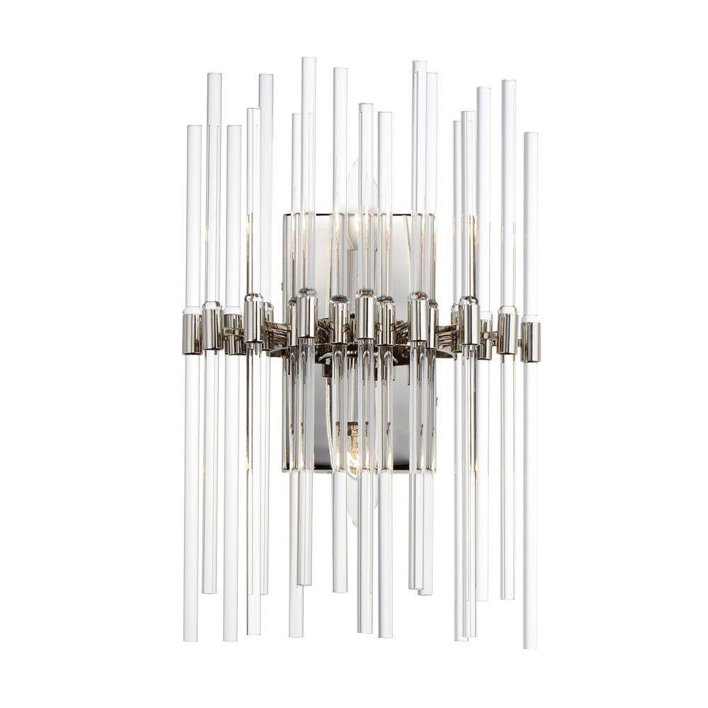 Maxim Lighting 38409CLPN Divine 2 Light Polished Nickel Wall Sconce White Background