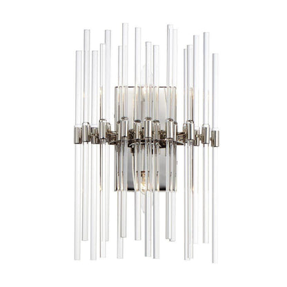 Maxim Lighting 38409CLPN Divine 2 Light Polished Nickel Wall Sconce White Background