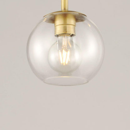 Maxim Lighting 38414CLNAB Branch Clear Glass Globe Shade Close-Up Detail