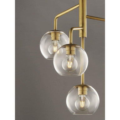 Maxim Lighting 38414CLNAB Branch Cluster Globe Pendant Detail View