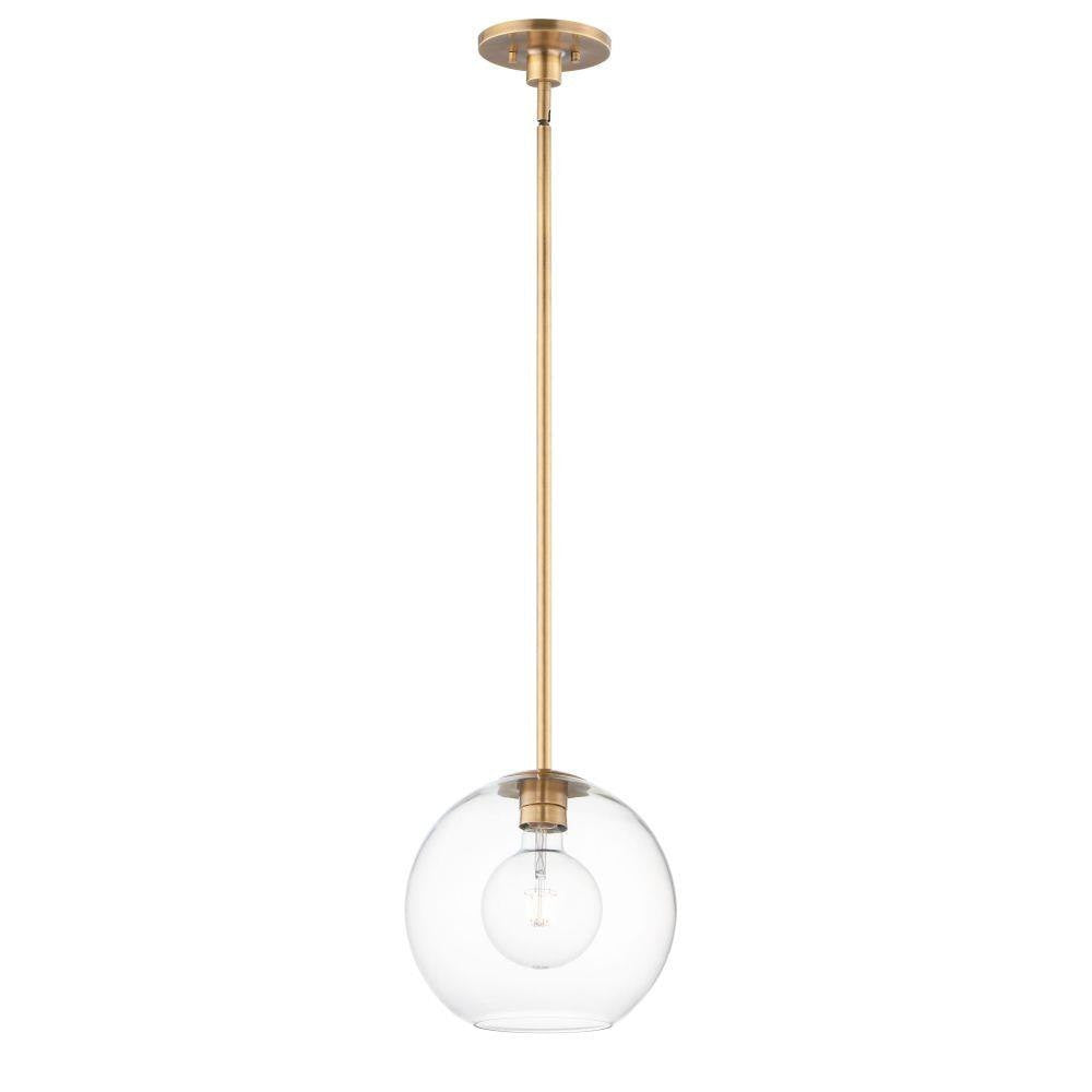 Maxim Lighting 38419CLNAB Branch 1 Light 11 inch Natural Aged Brass Pendant Ceiling Light - Full View