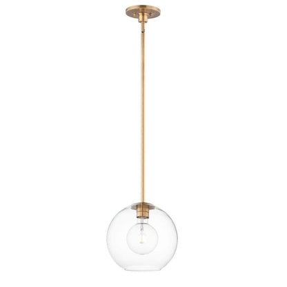 Maxim Lighting 38419CLNAB Branch 1 Light 11 inch Natural Aged Brass Pendant Ceiling Light - Full View