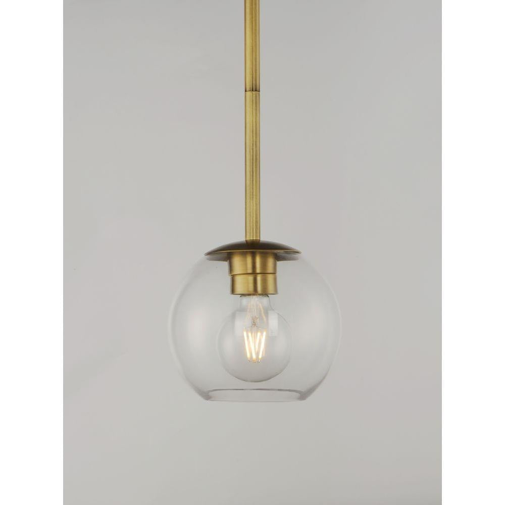 Maxim Lighting 38419CLNAB Branch 1 Light 11 inch Natural Aged Brass Pendant Ceiling Light - Close Up Detail