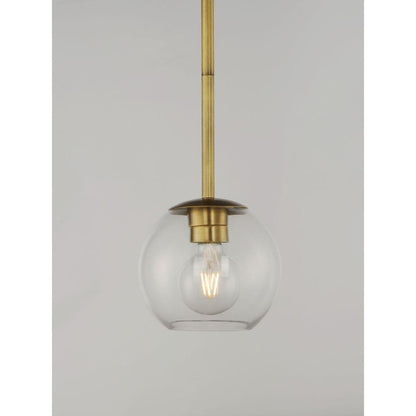 Maxim Lighting 38419CLNAB Branch 1 Light 11 inch Natural Aged Brass Pendant Ceiling Light - Close Up Detail