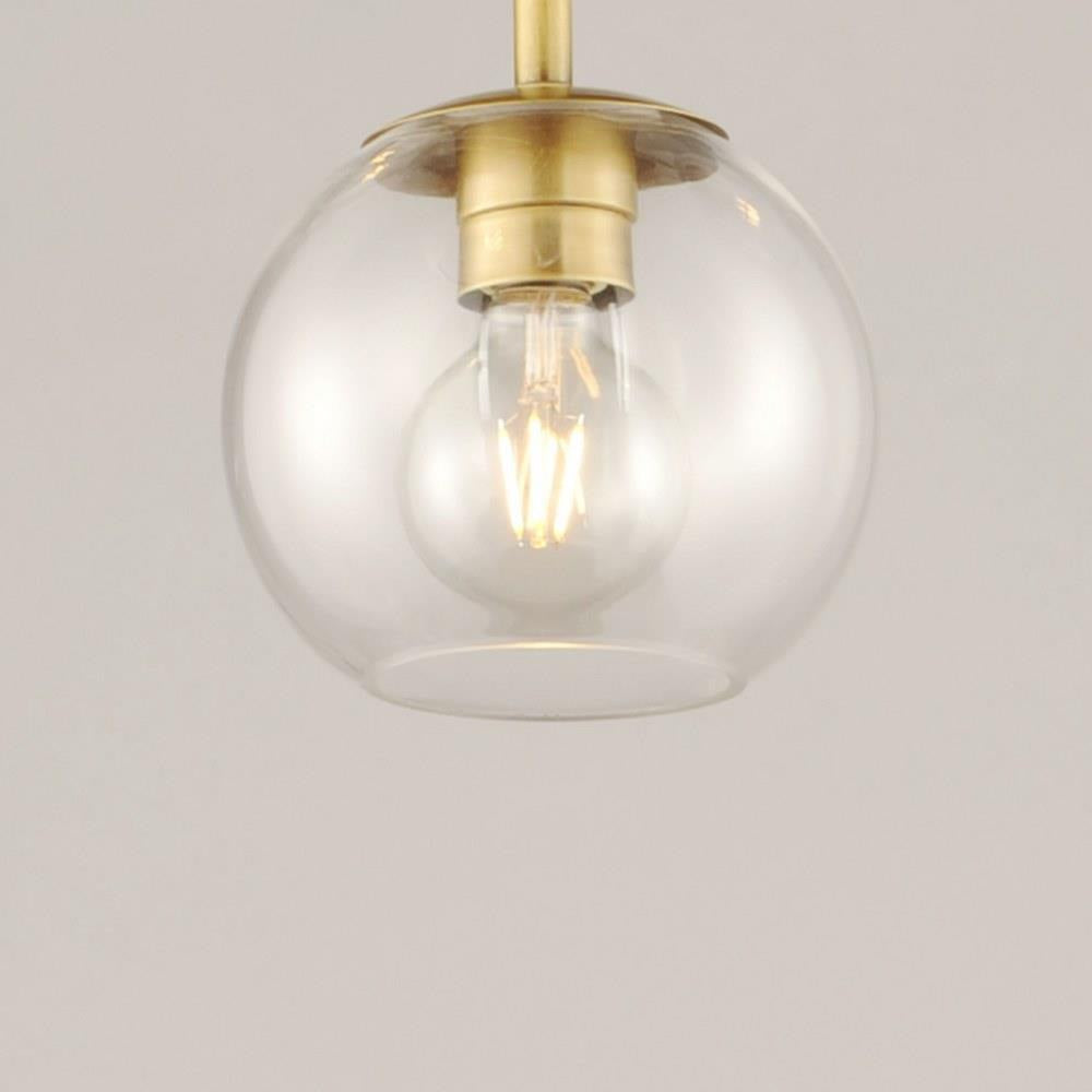 Maxim Lighting 38419CLNAB Branch 1 Light 11 inch Natural Aged Brass Pendant Ceiling Light - Globe Close Up