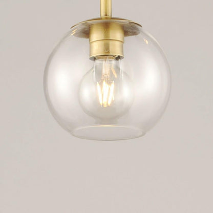 Maxim Lighting 38419CLNAB Branch 1 Light 11 inch Natural Aged Brass Pendant Ceiling Light - Globe Close Up