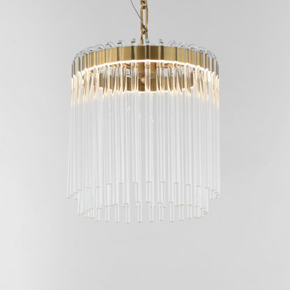 Maxim Lighting 38421CLNAB Jolie Pendant Ceiling Light Natural Aged Brass Detail Close Up